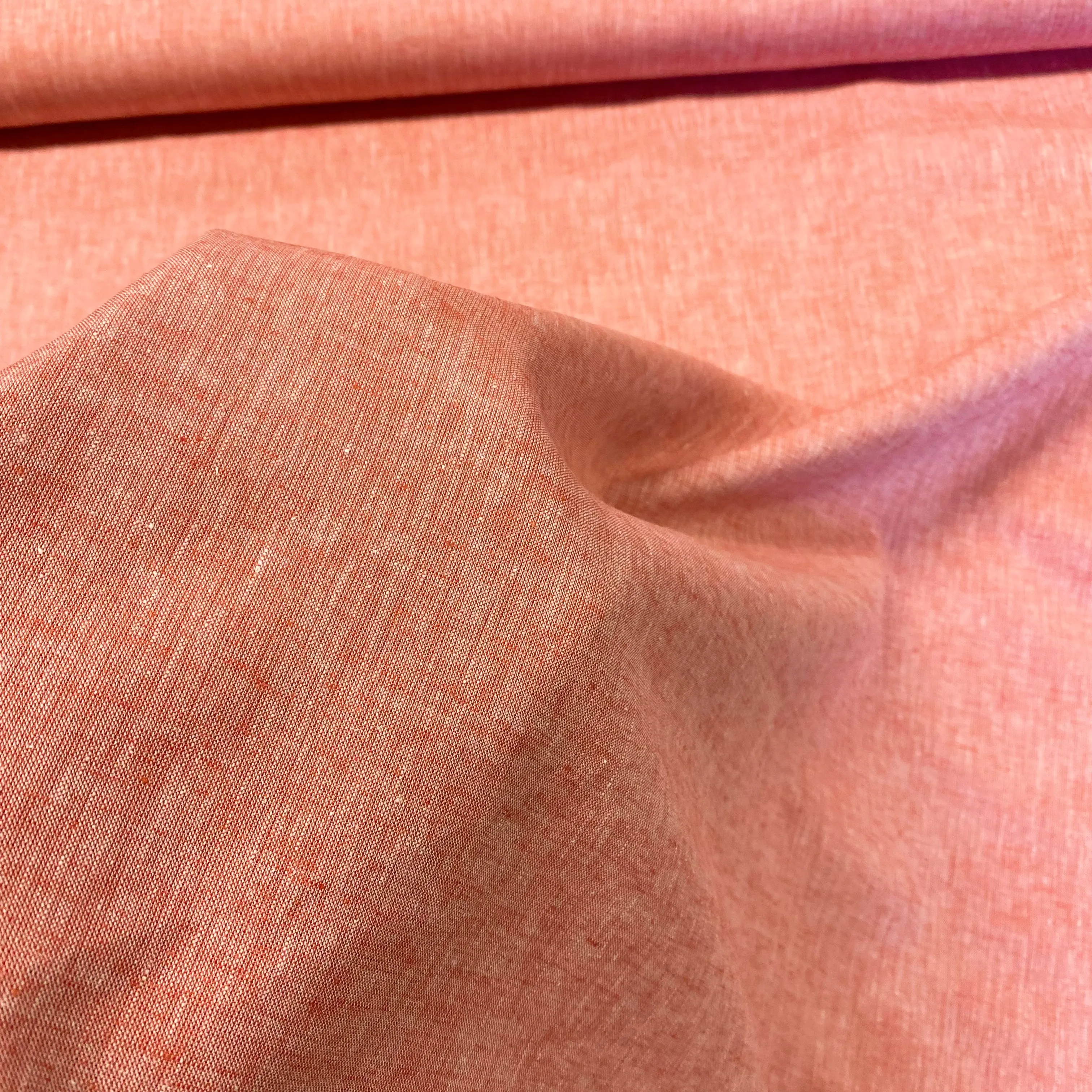 Chilli Linen & Cotton Slub Blend