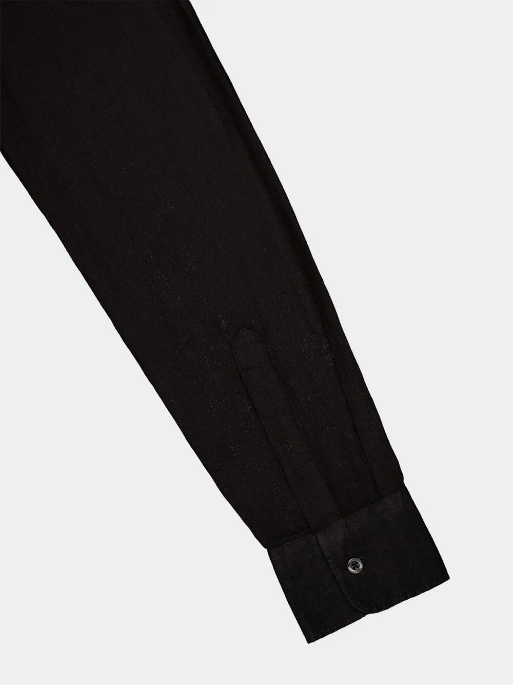 Classic Black Linen Shirt
