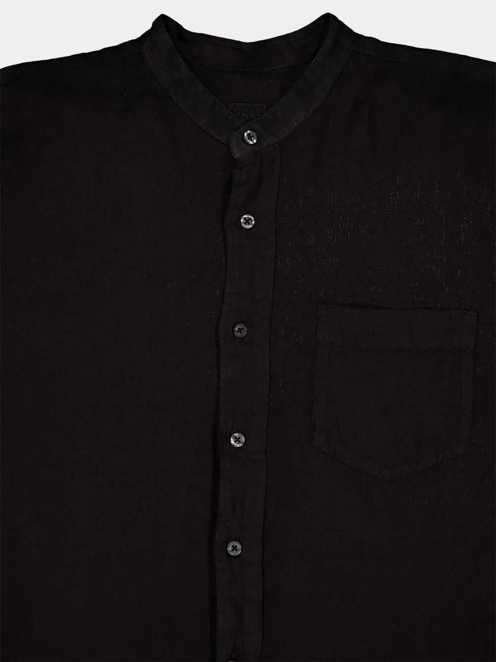 Classic Black Linen Shirt