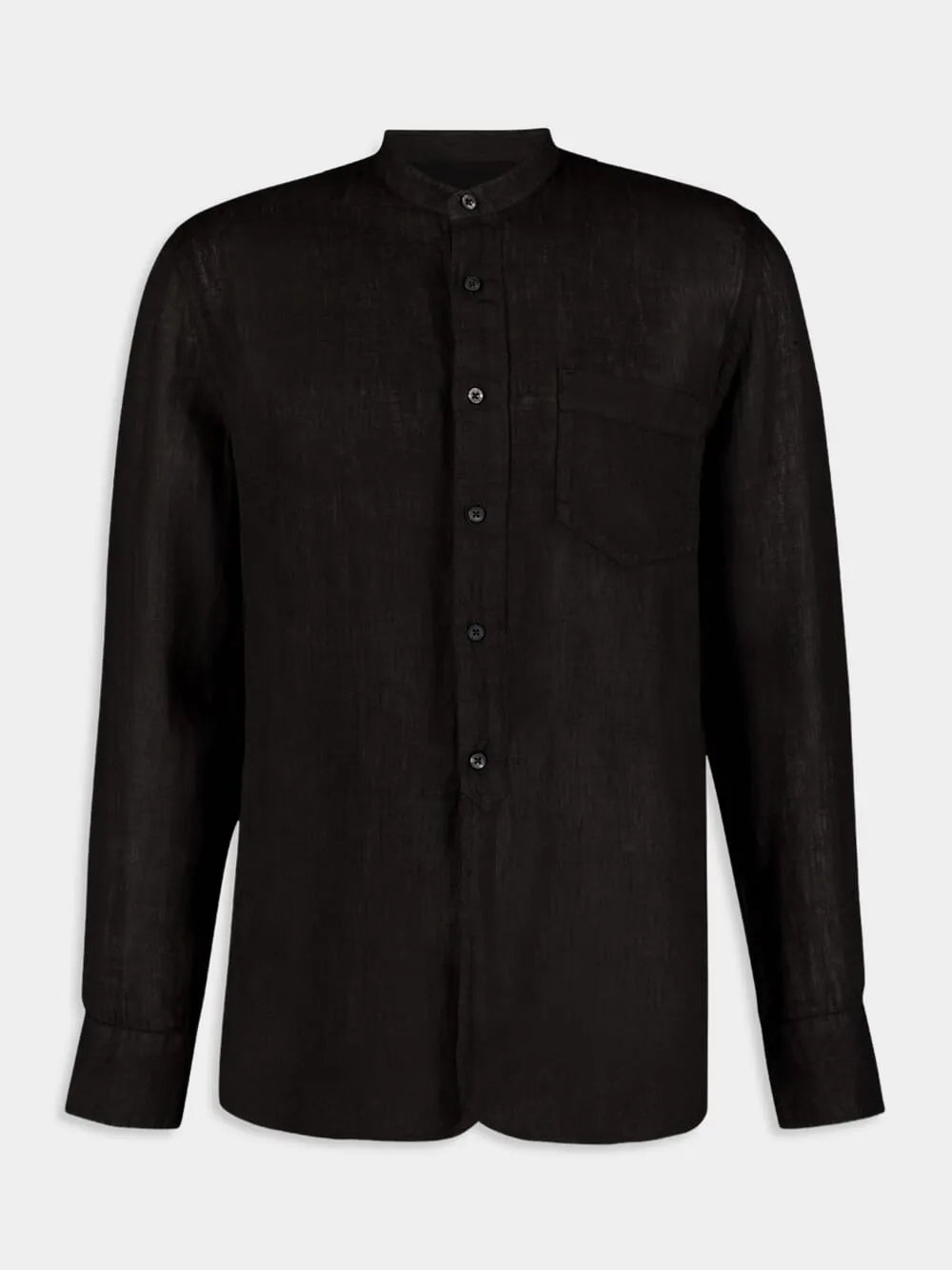 Classic Black Linen Shirt