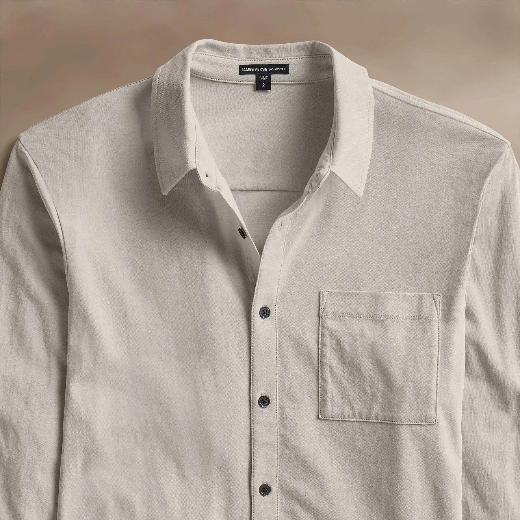 Clean Finish Jersey Shirt - Salt