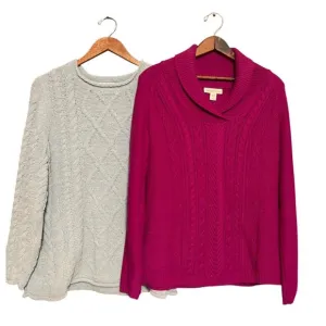 Coldwater Creek 2 Sweaters Bundle M &amp; L