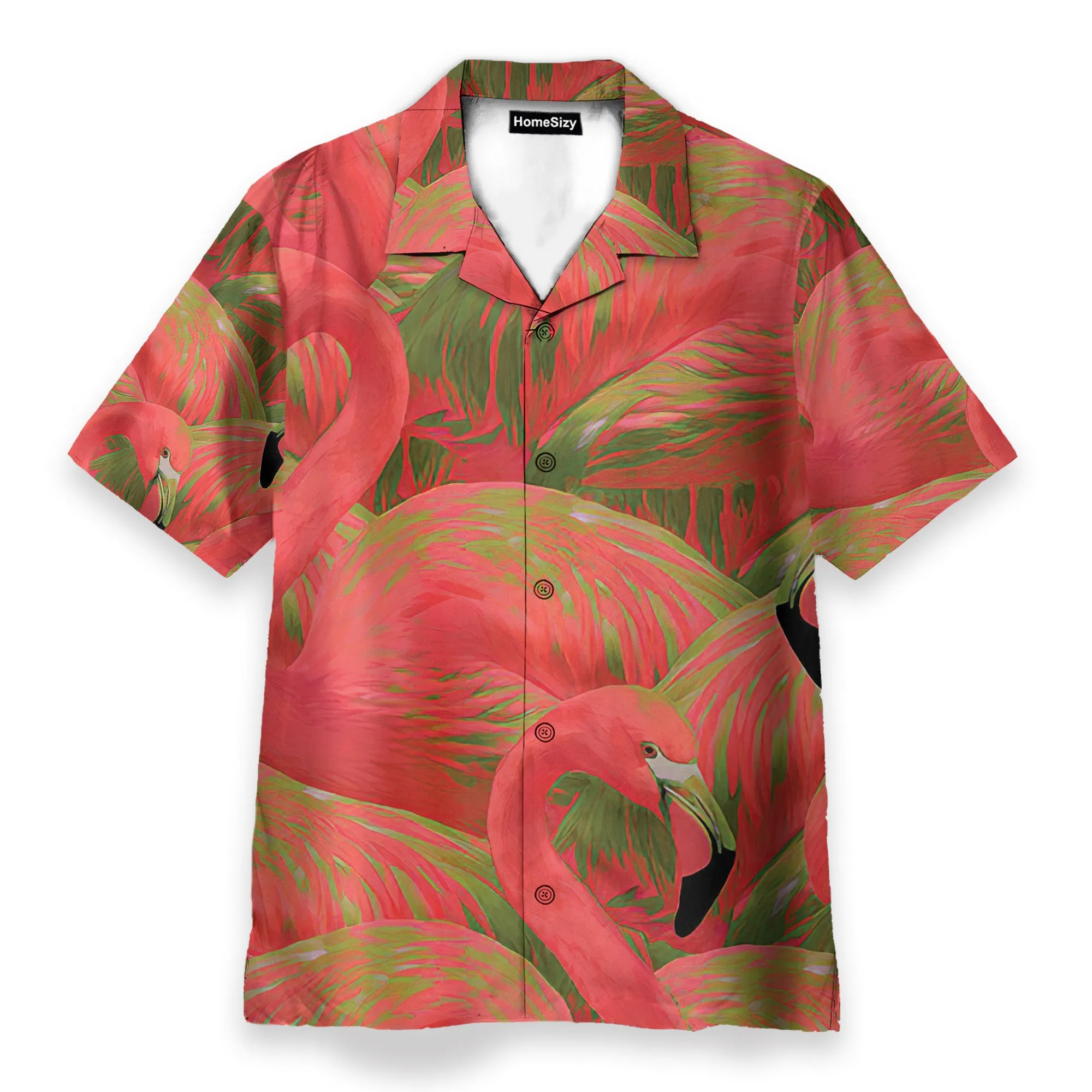 Colorful Flamingo Button's Up Shirts - Hawaiian Shirt