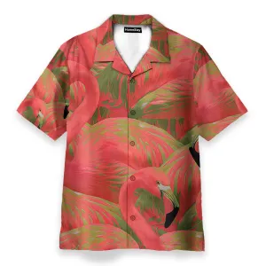 Colorful Flamingo Button's Up Shirts - Hawaiian Shirt