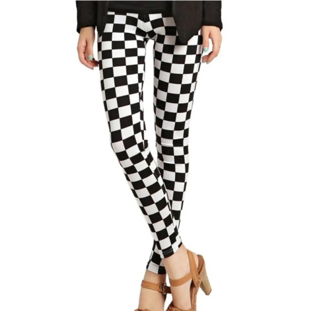 ContiNent 33 Leggings Floral Patterned Print Leggins For Women Leggings Houndstooth Sale Elastic Design Vintage Leggins