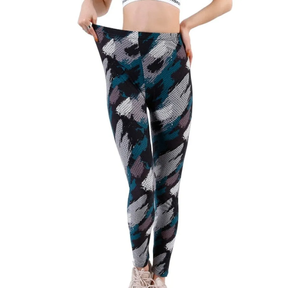 ContiNent 33 Leggings Floral Patterned Print Leggins For Women Leggings Houndstooth Sale Elastic Design Vintage Leggins