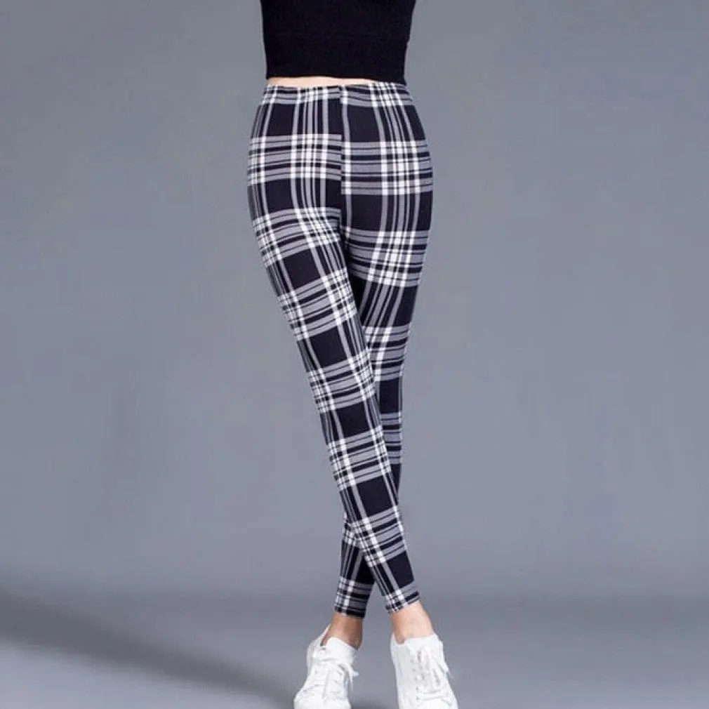 ContiNent 33 Leggings Floral Patterned Print Leggins For Women Leggings Houndstooth Sale Elastic Design Vintage Leggins