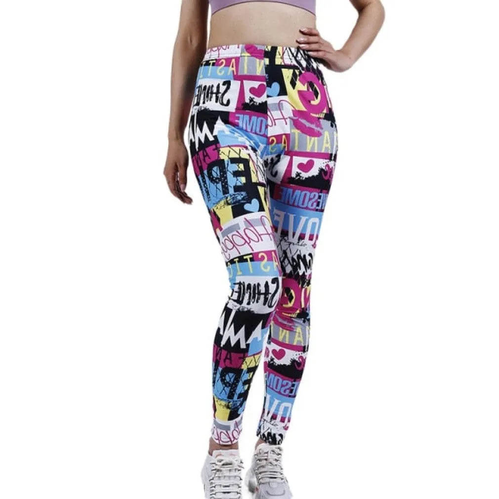 ContiNent 33 Leggings Floral Patterned Print Leggins For Women Leggings Houndstooth Sale Elastic Design Vintage Leggins