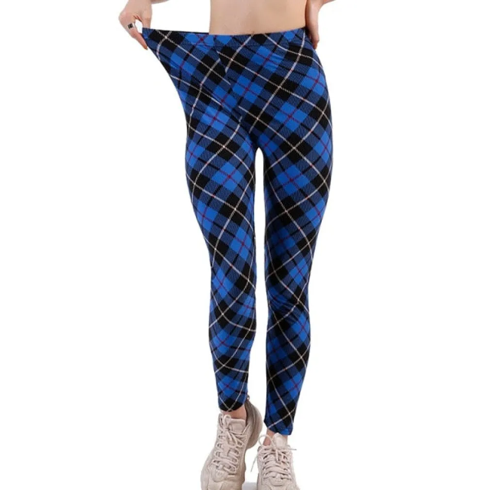 ContiNent 33 Leggings Floral Patterned Print Leggins For Women Leggings Houndstooth Sale Elastic Design Vintage Leggins