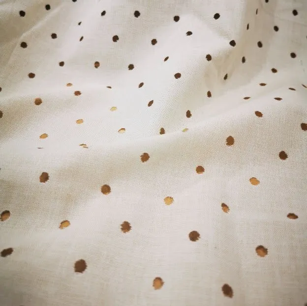 Cotton, Perforated White - 2.25m piece