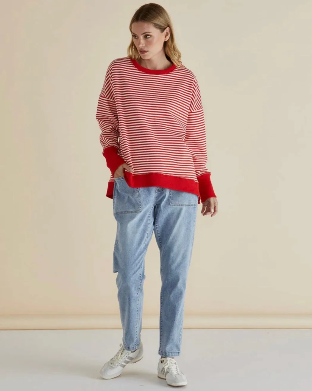 Cove Sweat - Red Stripe