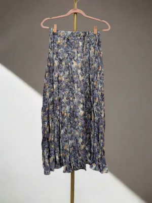 Crinkled Floral Skirt