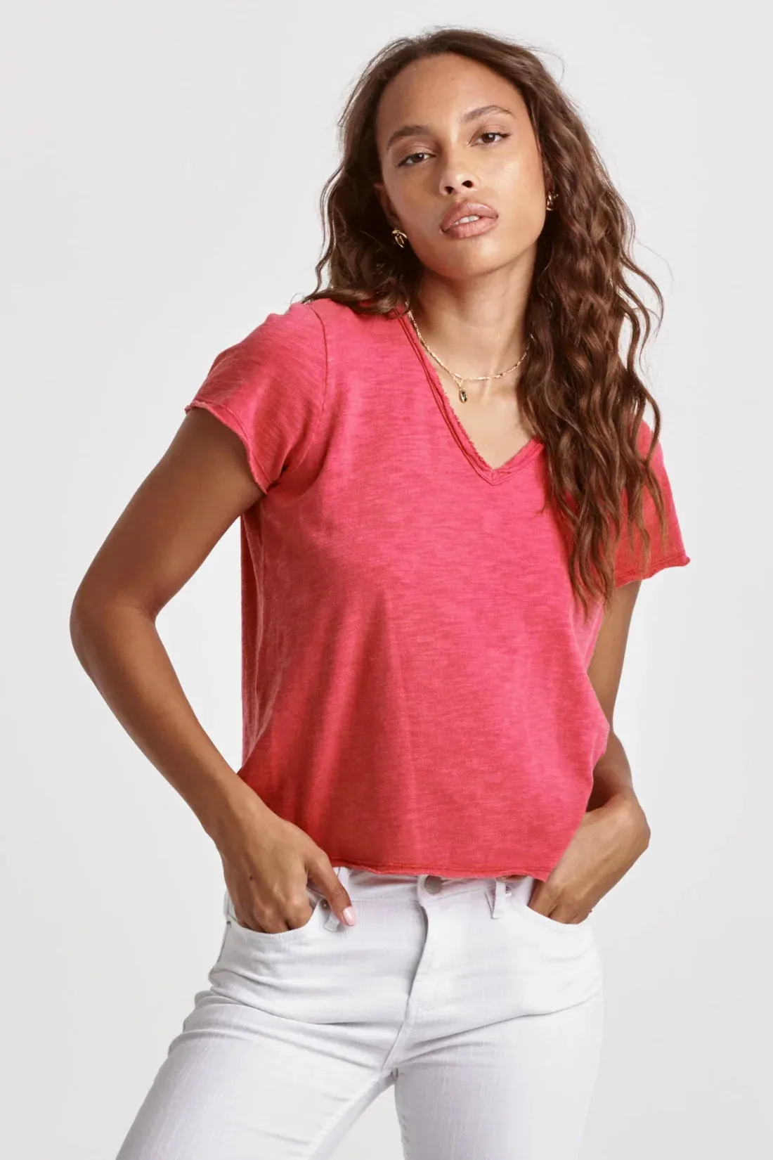Dear John Vanya V-Neck Short Sleeve Shirt