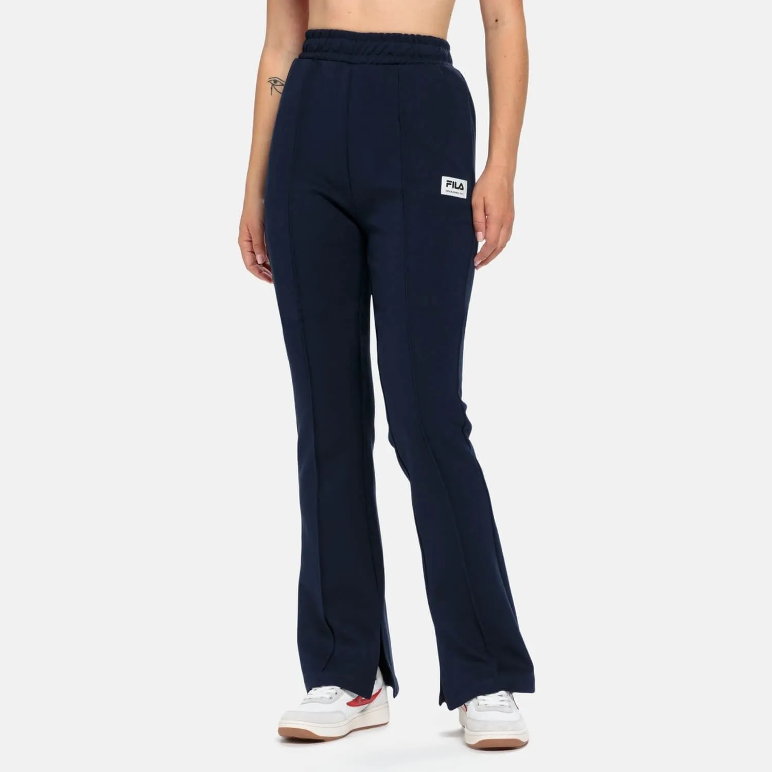 Dámske tepláky FILA TOYONAKA pintuck pants tmavomodré