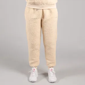 Dámske tepláky Fila YULE sherpa pants bledohnedé