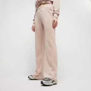 Dámske tepláky FUBU Signature Allover Velour Pants bledohnedé