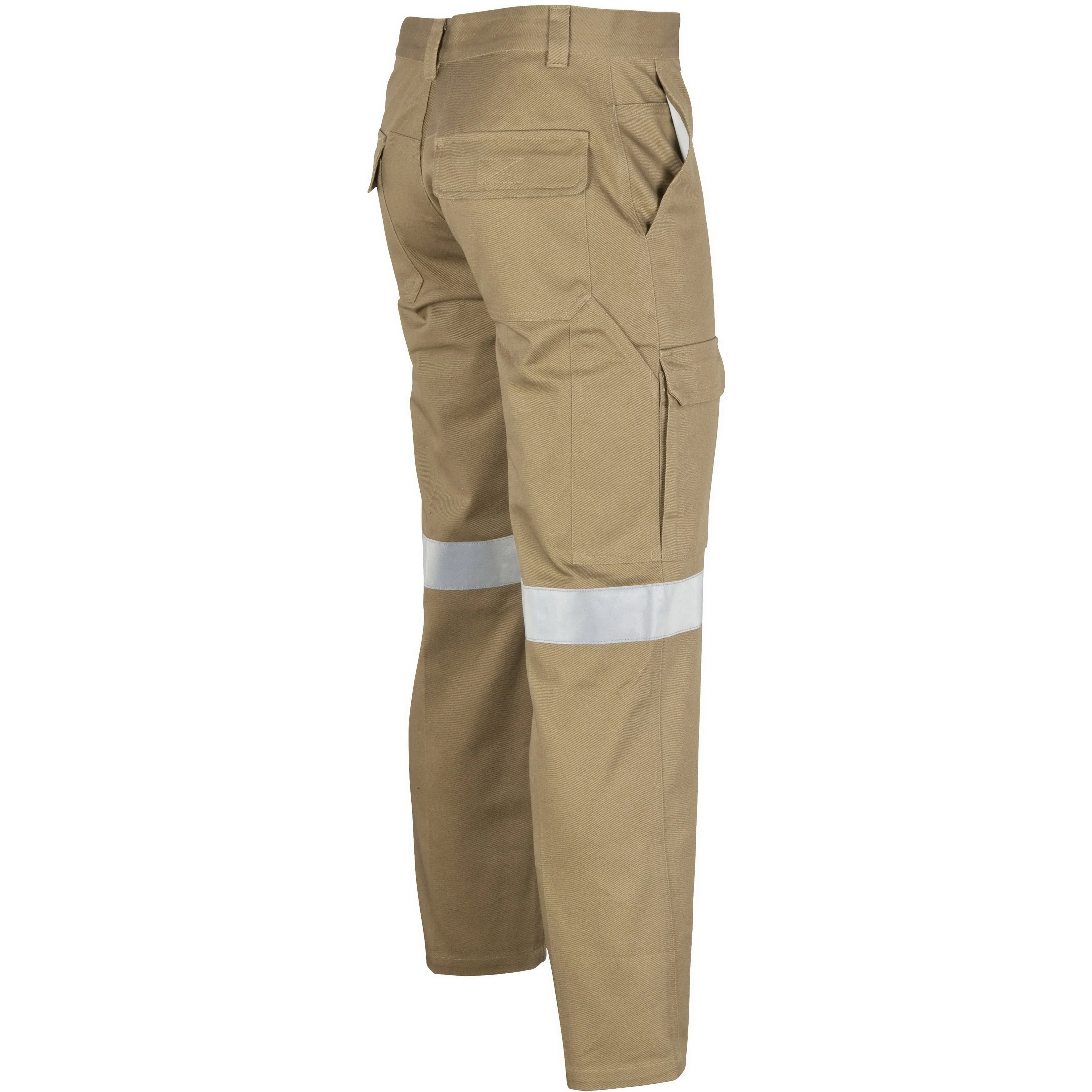 DNC Cotton Drill Cargo Pants With 3M R/Tape (3319)
