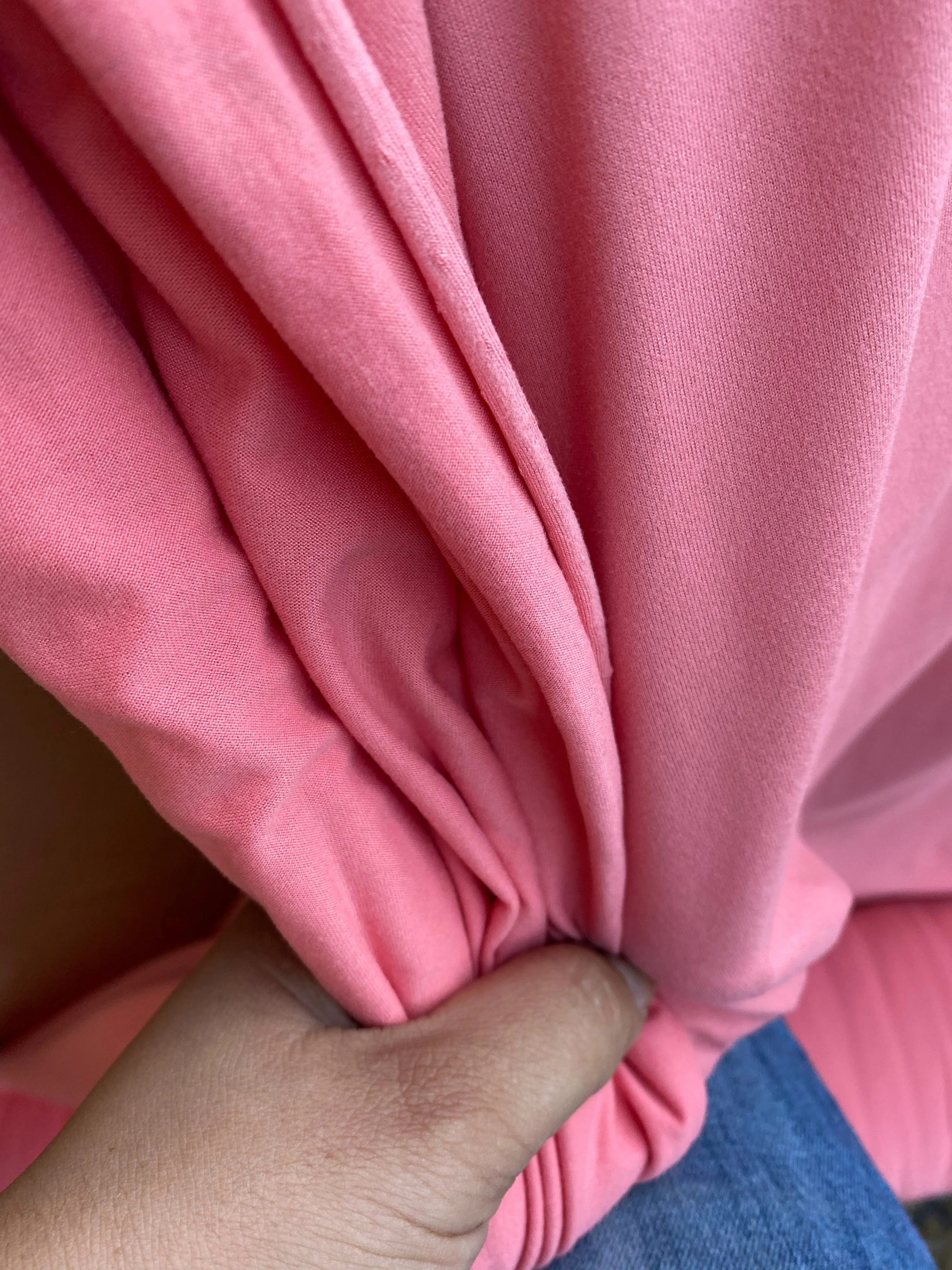 Dusty Coral Brushed Polyester Spandex