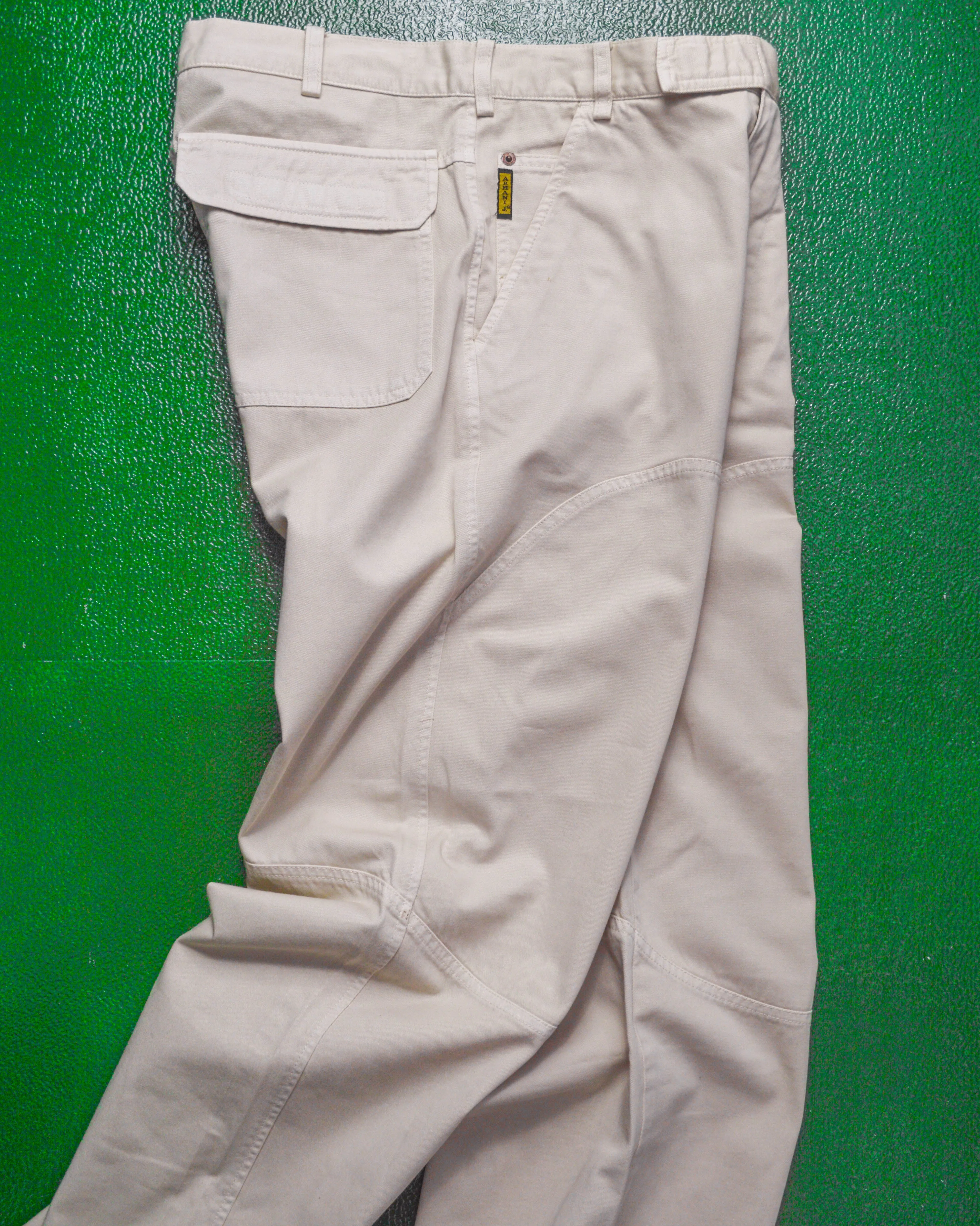 Early 2000s Round Knee Panelled Cream Pants (~32~)
