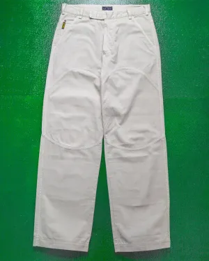 Early 2000s Round Knee Panelled Cream Pants (~32~)