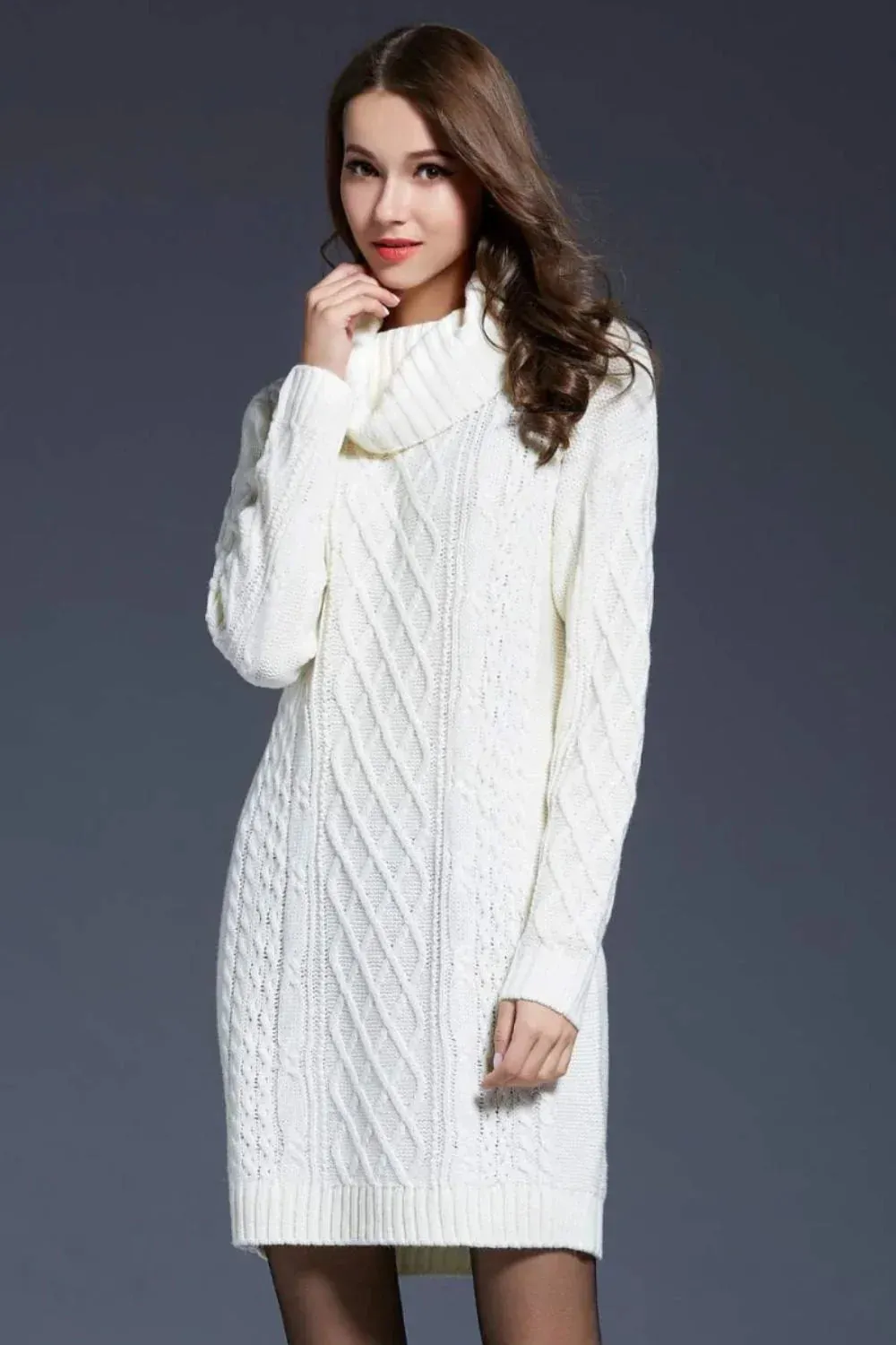 Els | Knitted Sweater Dress for Fall & Winter