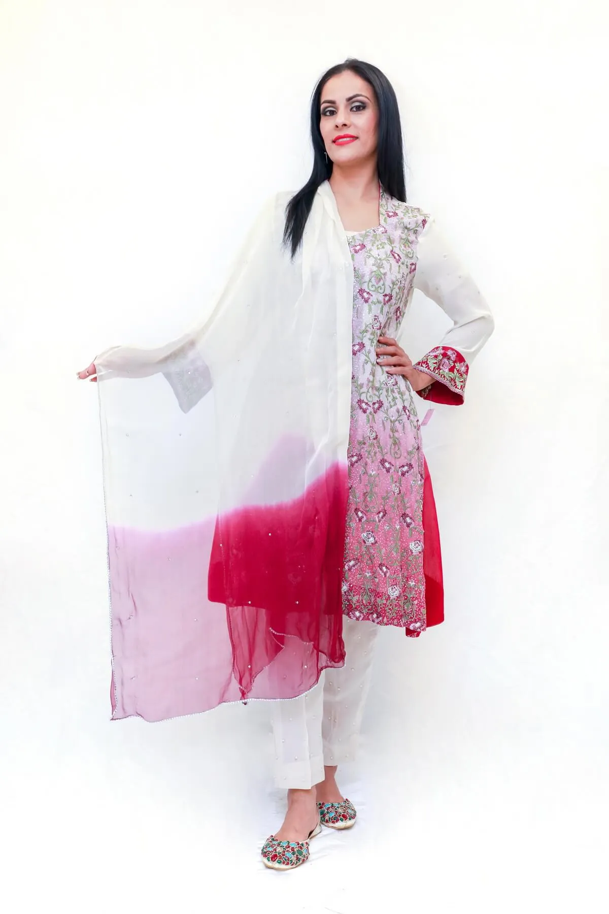 Embroidered Chiffon Shalwar Kameez