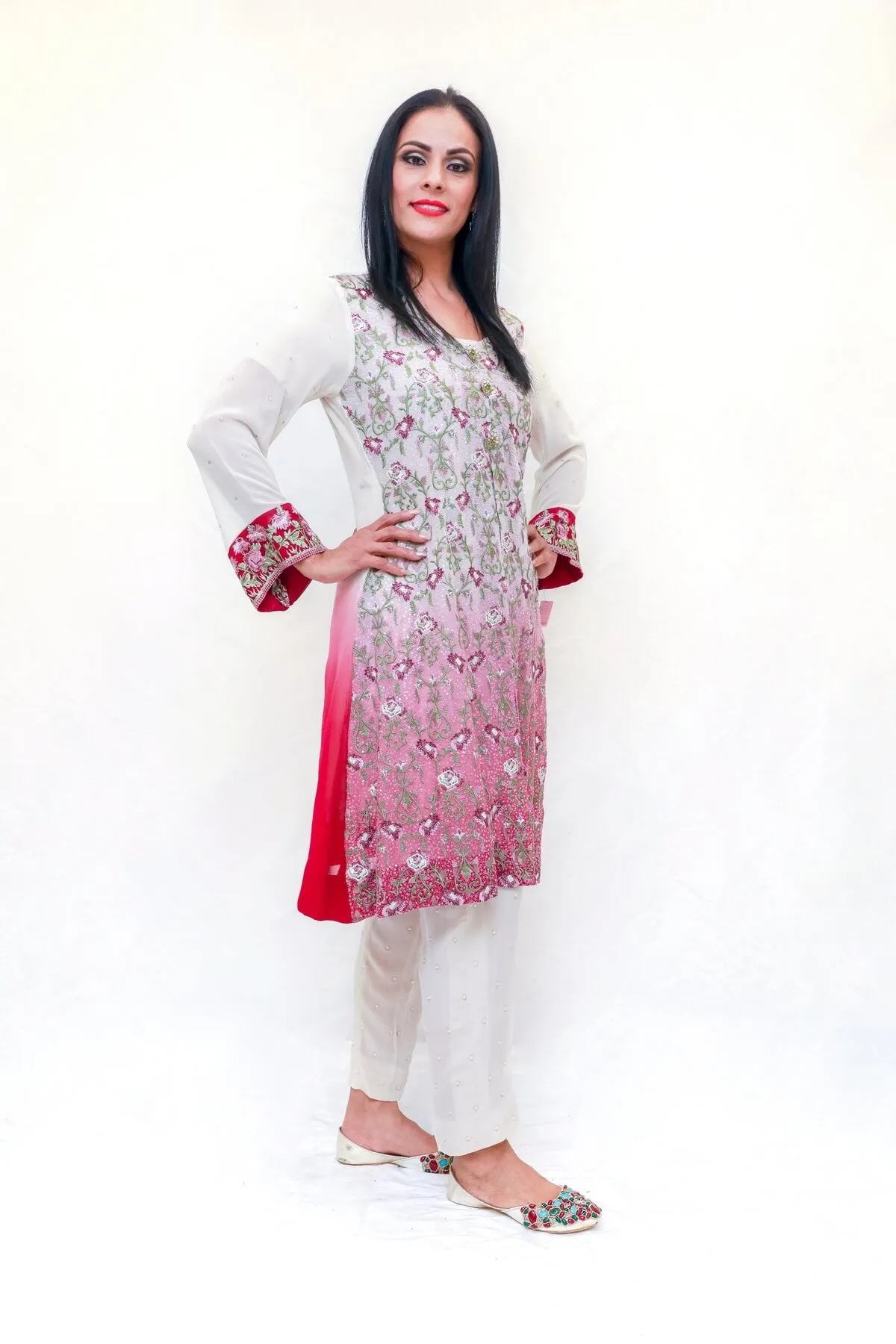 Embroidered Chiffon Shalwar Kameez