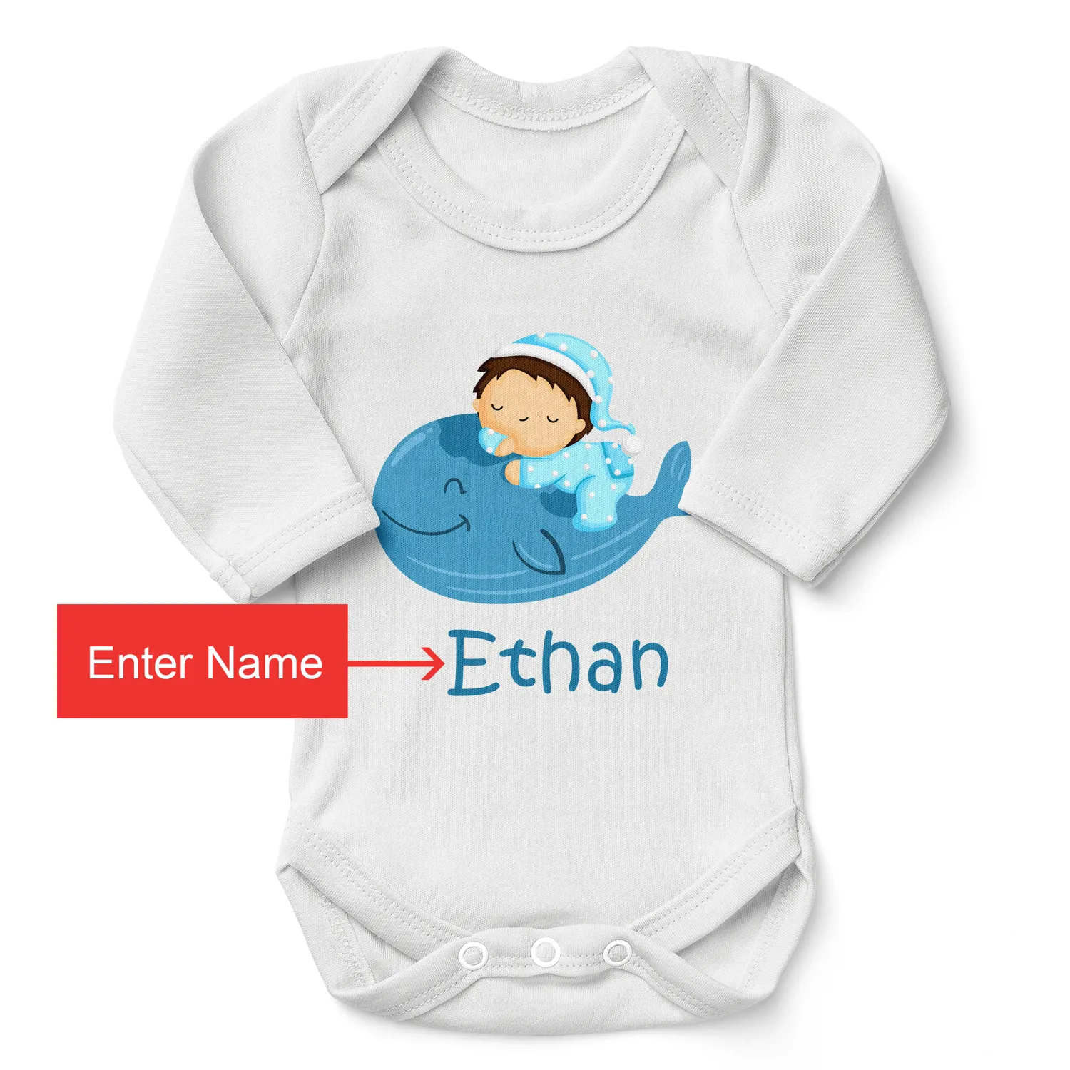 Endanzoo Organic Baby Boy Gift Set - My Best Friend Whale