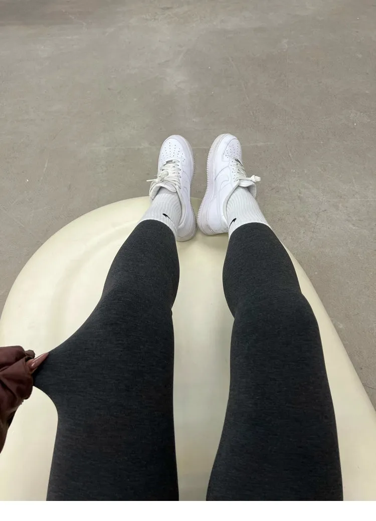 Ezra Solid Color Long Pencil Leg Leggings