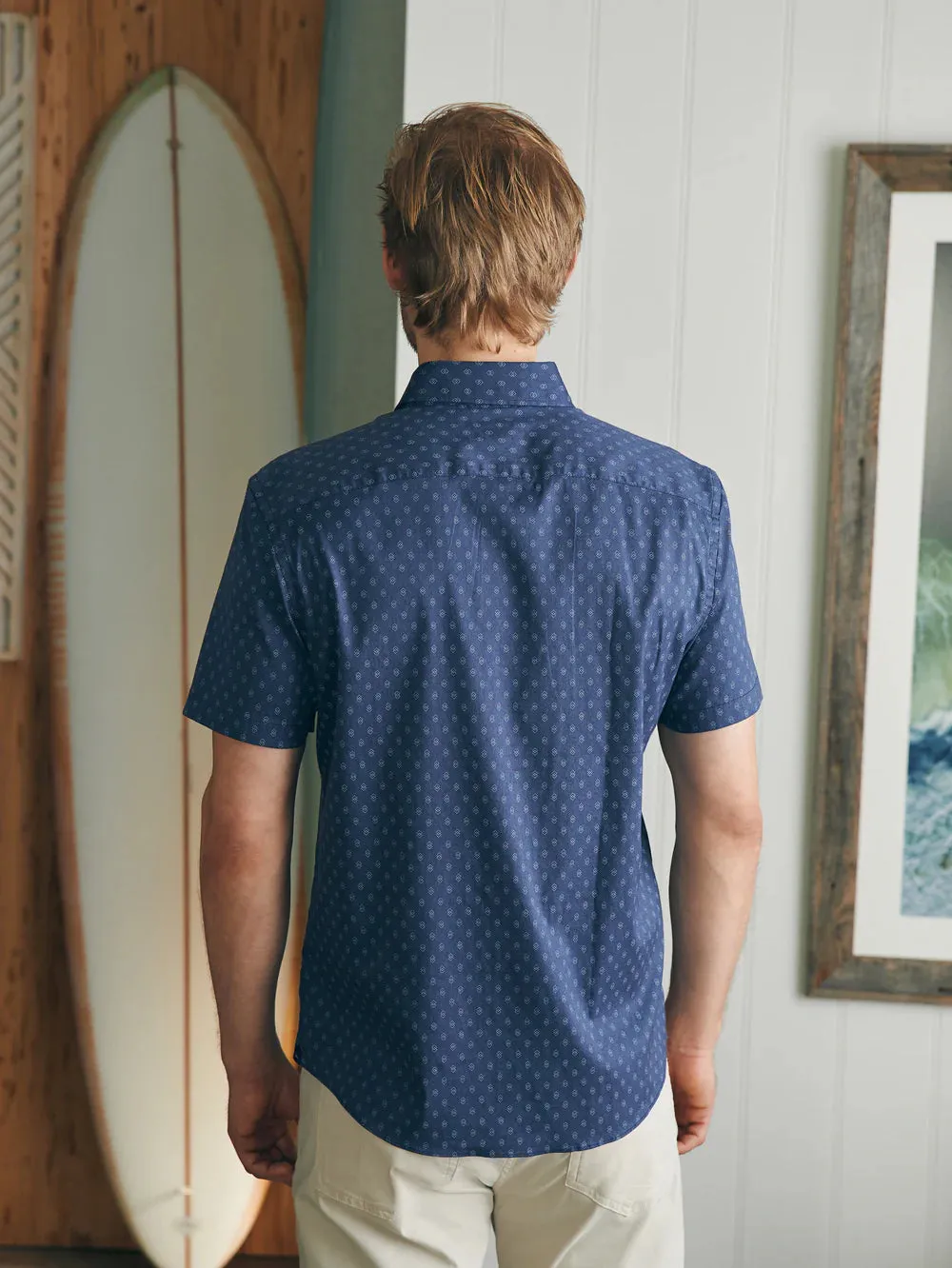 Faherty Men Short Sleeve Movement Shirt