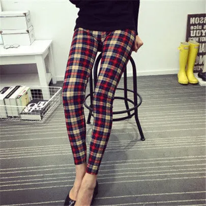 Female Leggings leggins Spring Autumn Graffiti Flowers Soft Graffiti Printed Women Mid Waist Slim Sportswear Pant K092