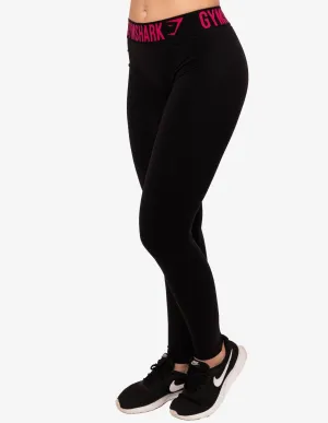 Fit Leggings Black/Rose
