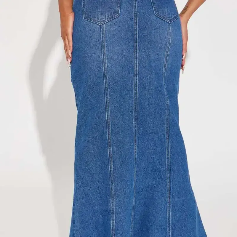 Flare It Up Denim Maxi Skirt