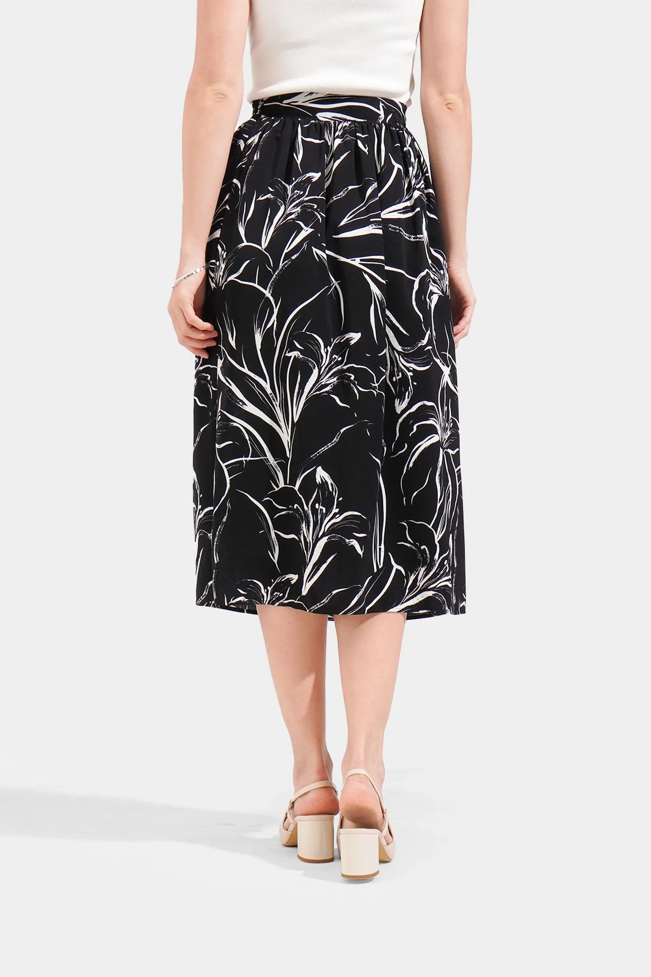 Floral Midi Skirt