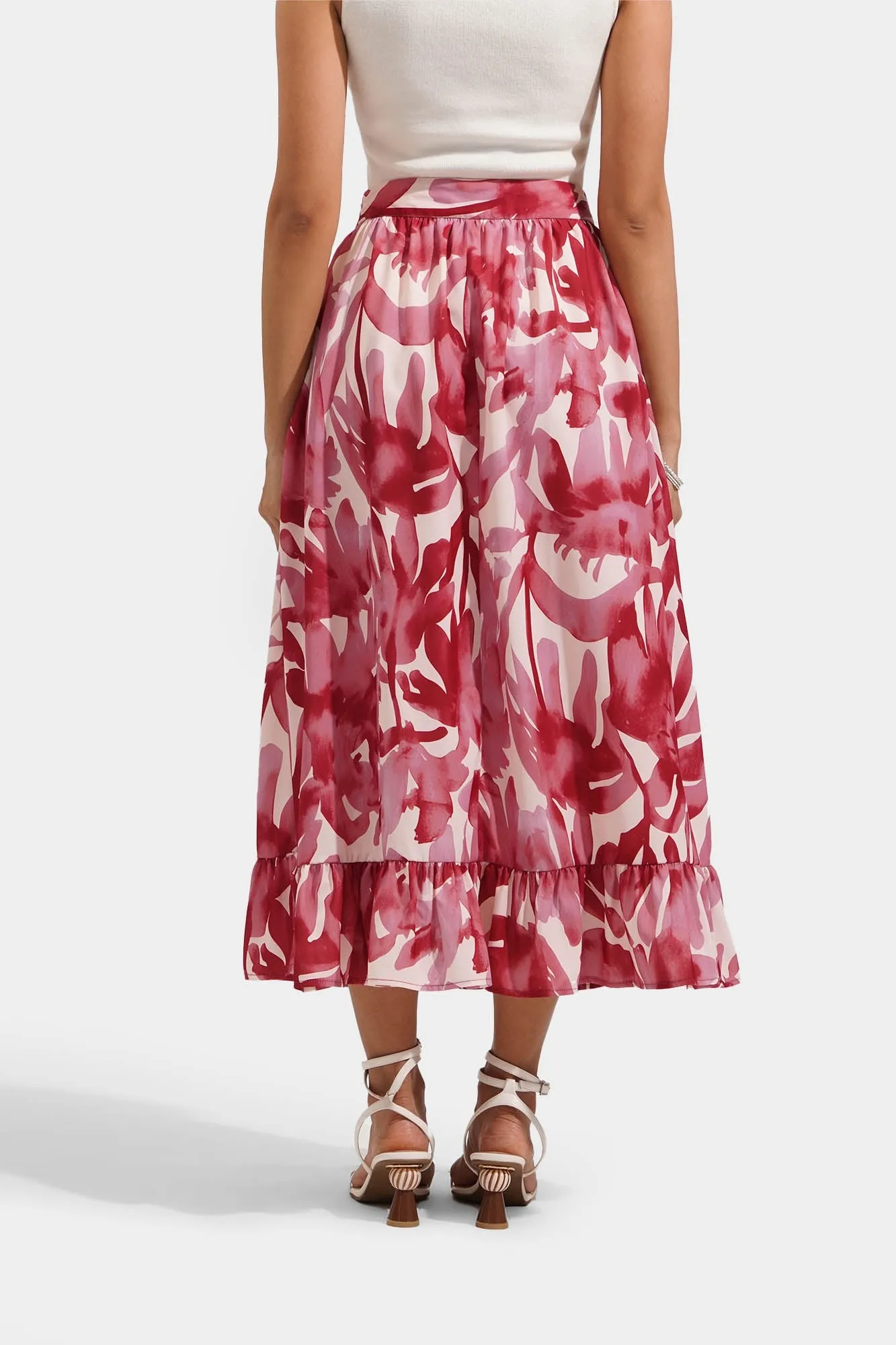Floral Tiered Skirt