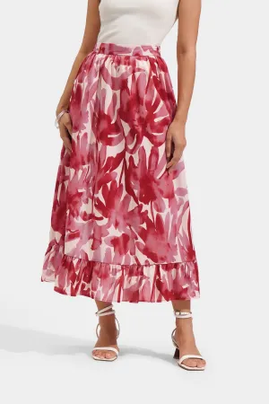 Floral Tiered Skirt