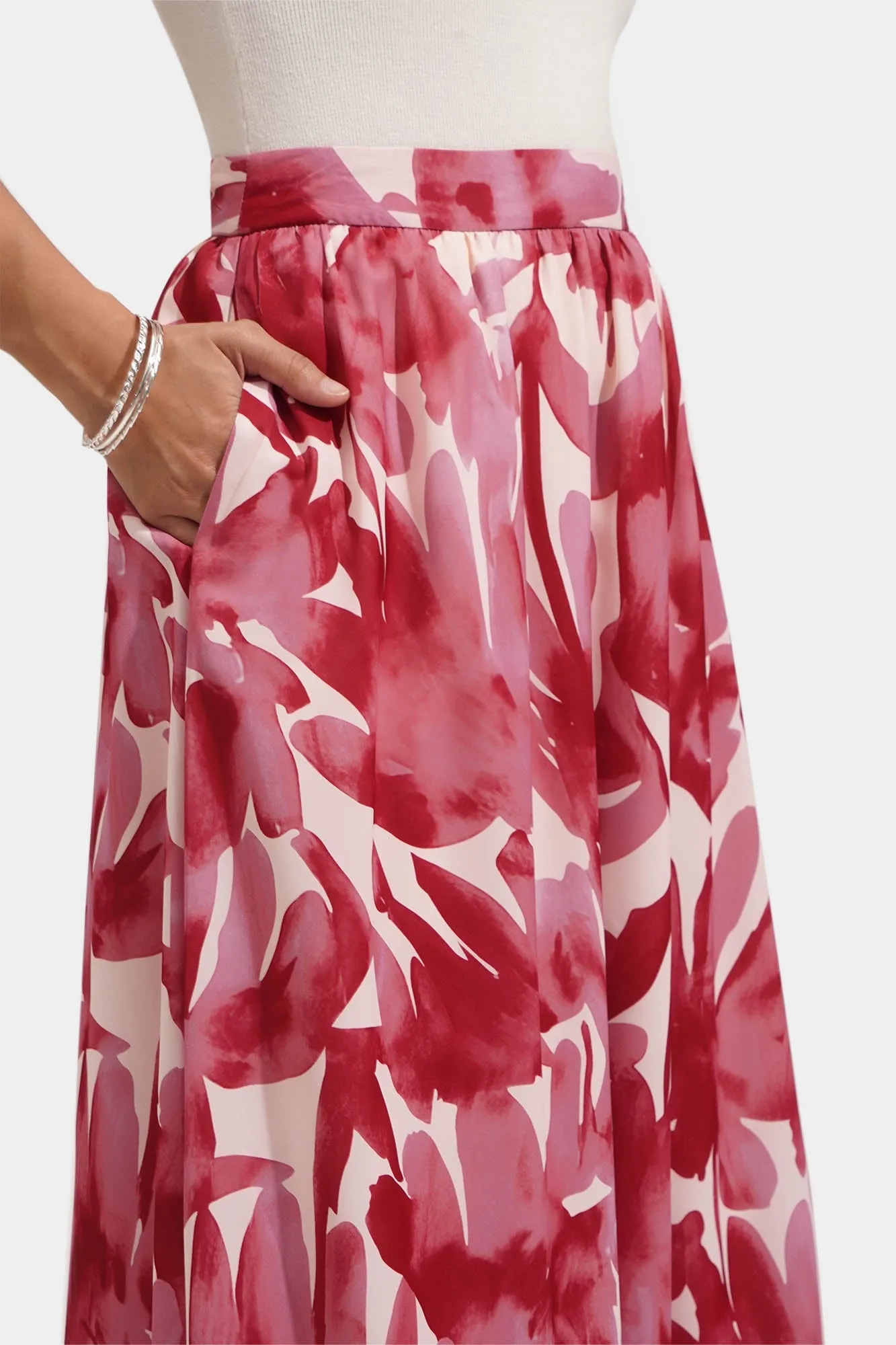 Floral Tiered Skirt