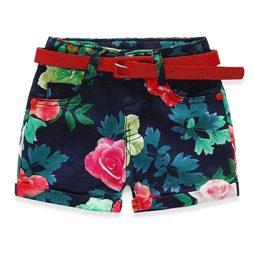 Flower Baby Girls Casual Pants Children Shorts costume Capris Beach Pants Kids Shorts Girls Shorts