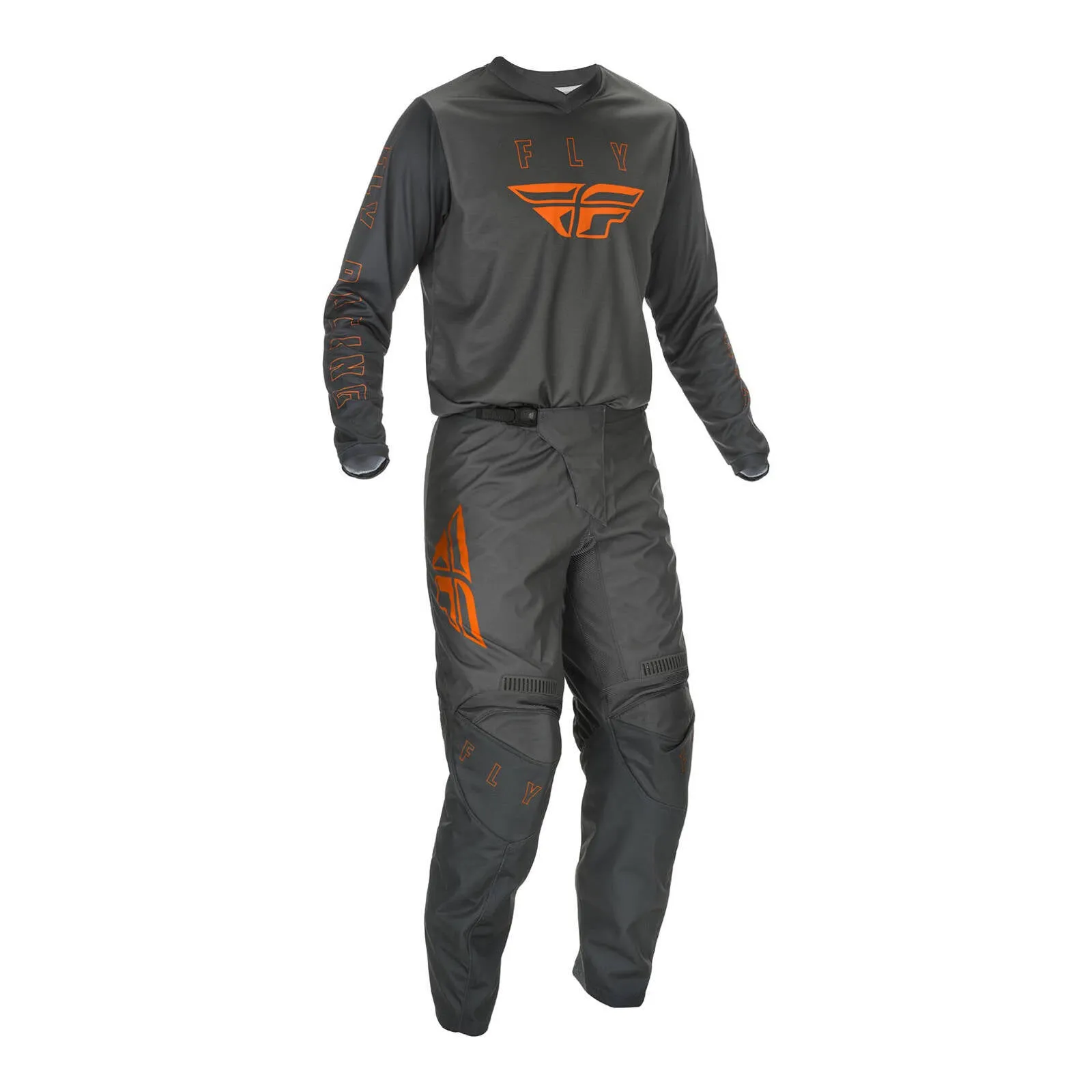Fly Racing 2021 F-16 Youth Pant - Grey / Orange