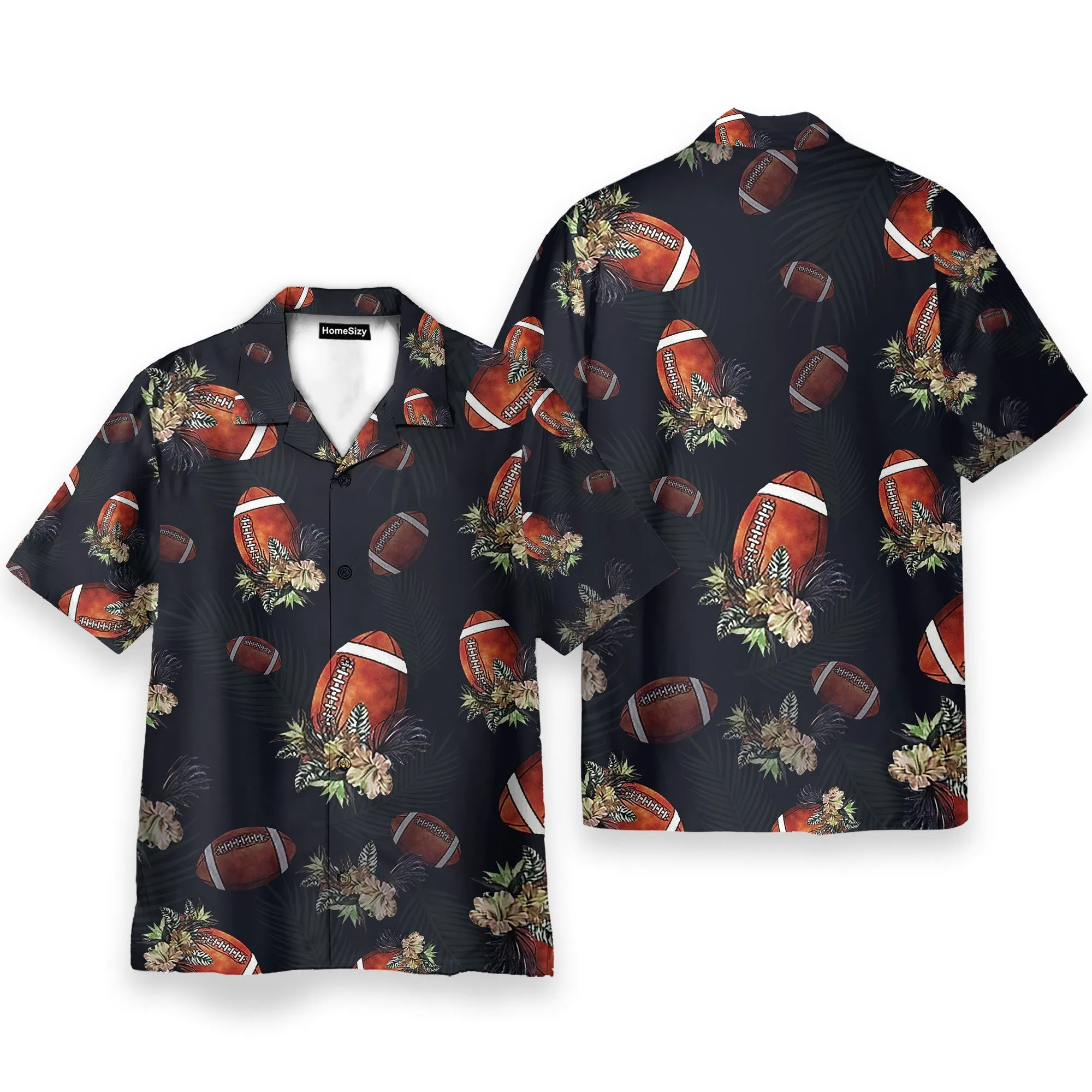 Football Tropical Men's Button's Up Shirts - Hawaiian Shirt