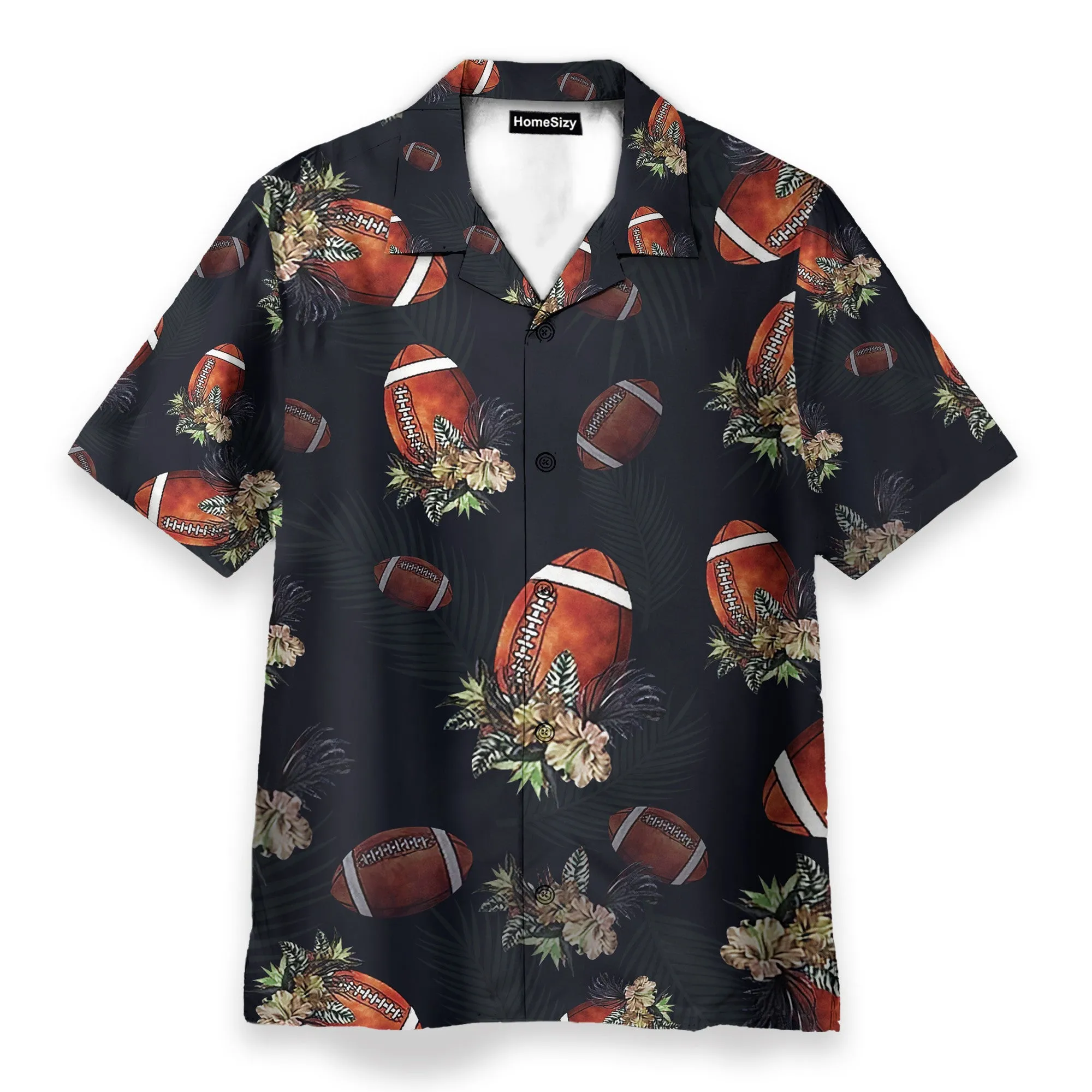 Football Tropical Men's Button's Up Shirts - Hawaiian Shirt