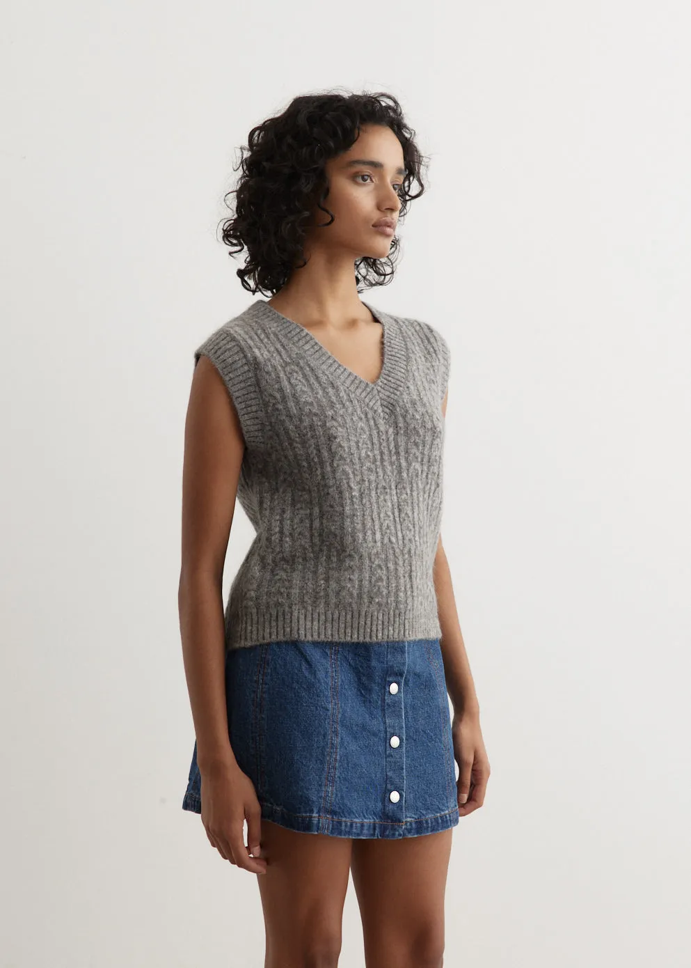 Fortune Cable Knit Vest