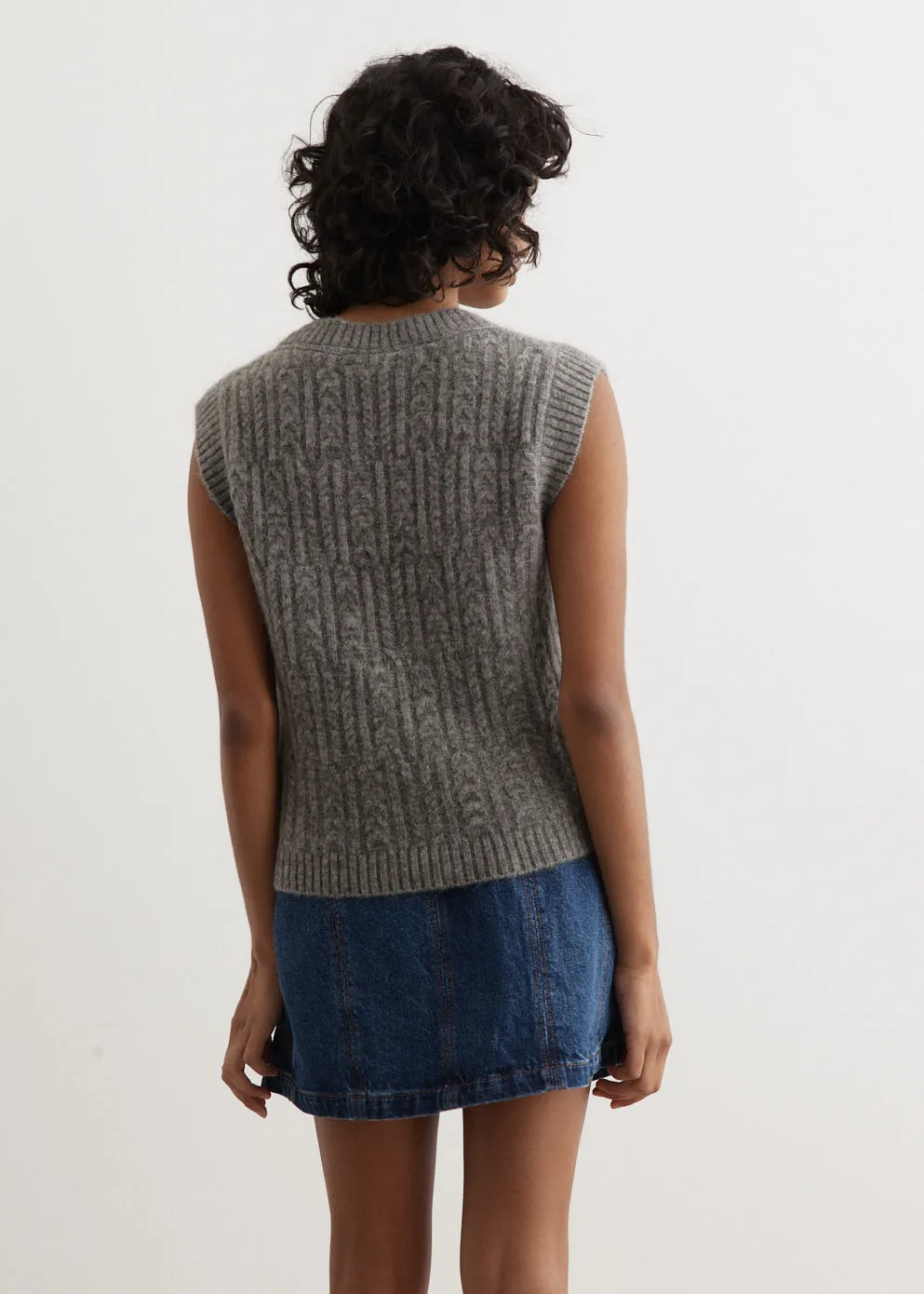 Fortune Cable Knit Vest