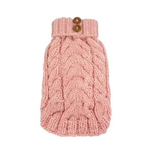 FouFou Brands - Cable Sweater - Baby Pink