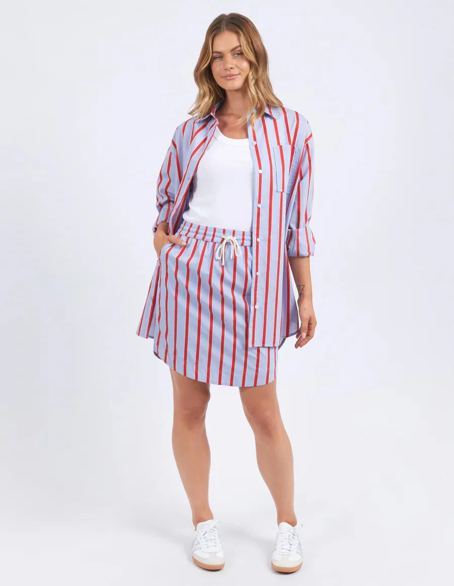 Foxwood II STRIKE Stripe Skirt - red/blue stripe