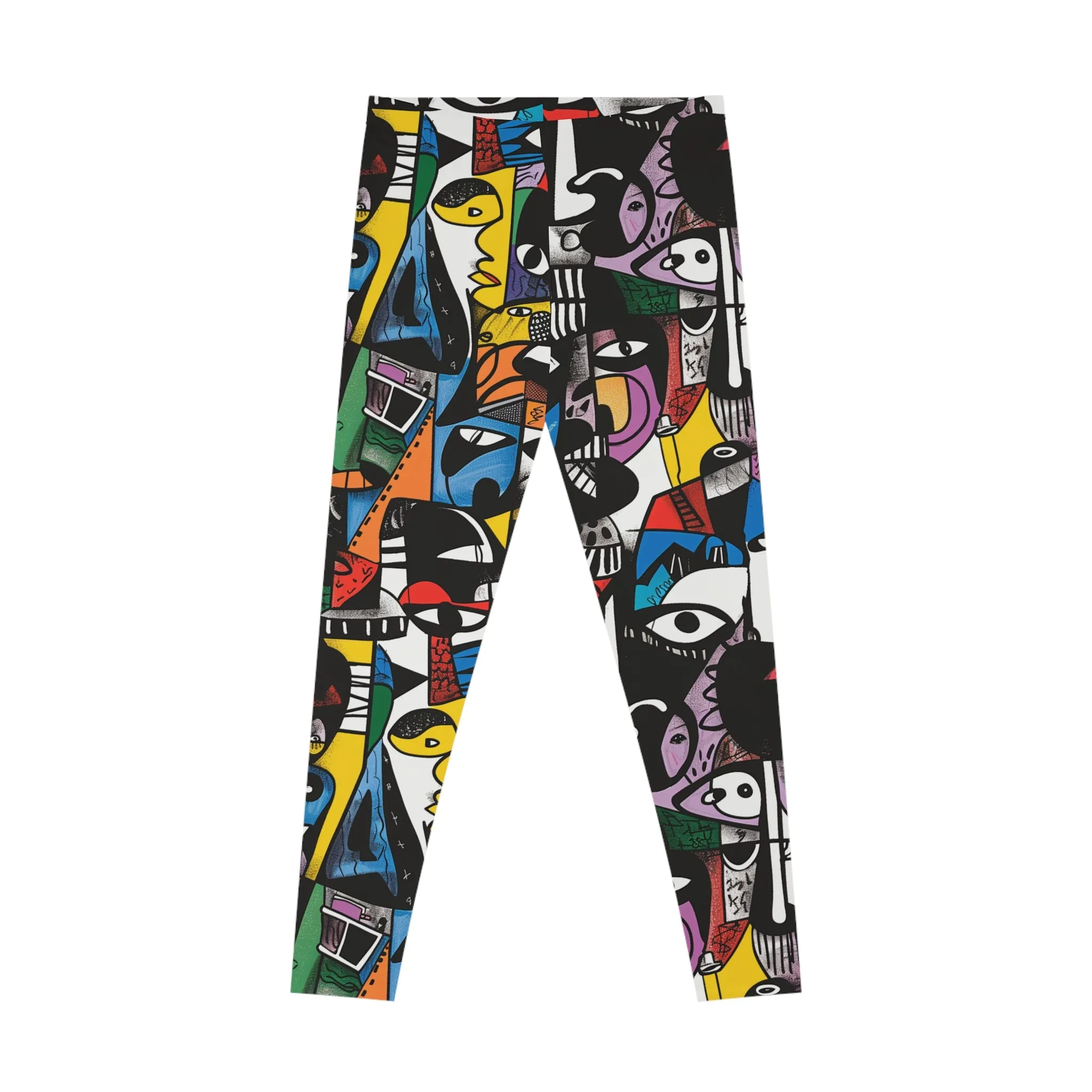 Fragmented Beauty Stretchy Leggings for Active Wear & Relaxation