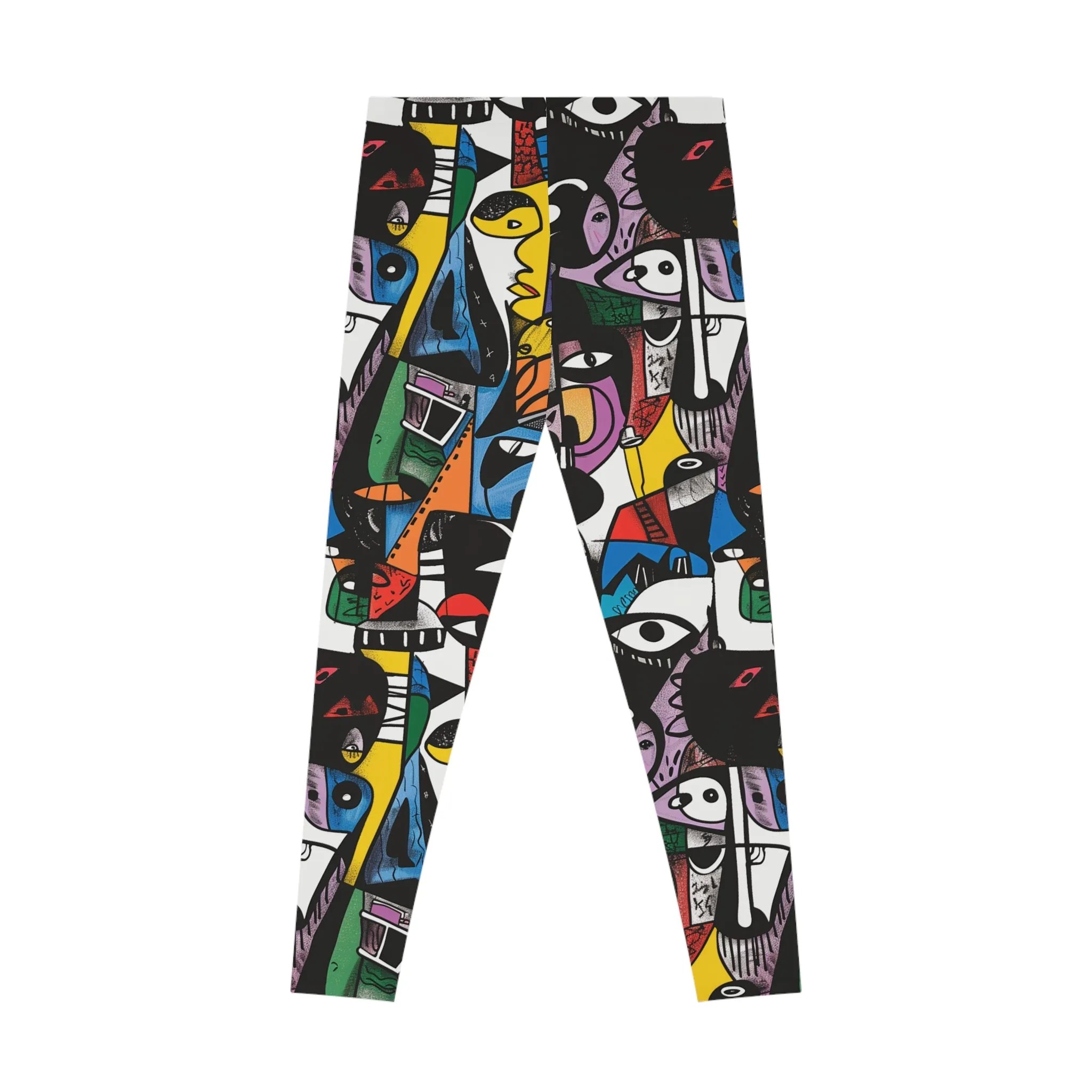 Fragmented Beauty Stretchy Leggings for Active Wear & Relaxation
