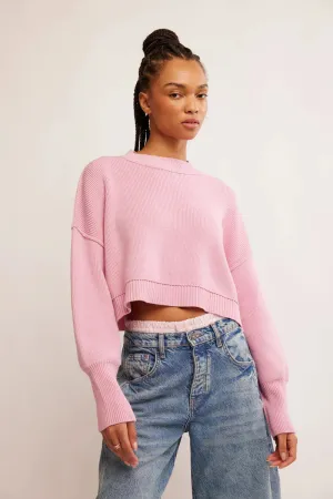 Free People Easy Street Crop Pullover