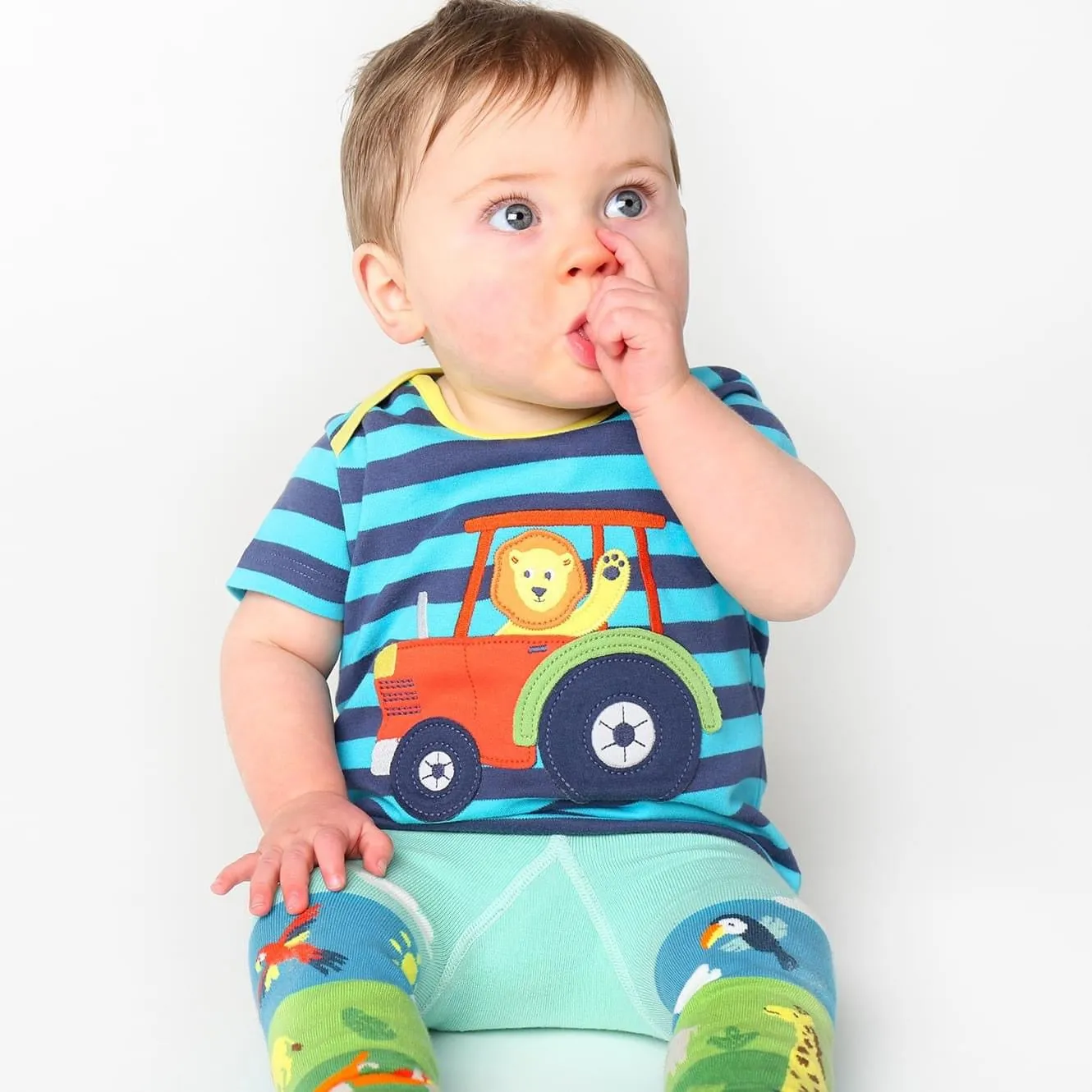 Frugi Infant Knitted Leggings Ll8c9 Toucan