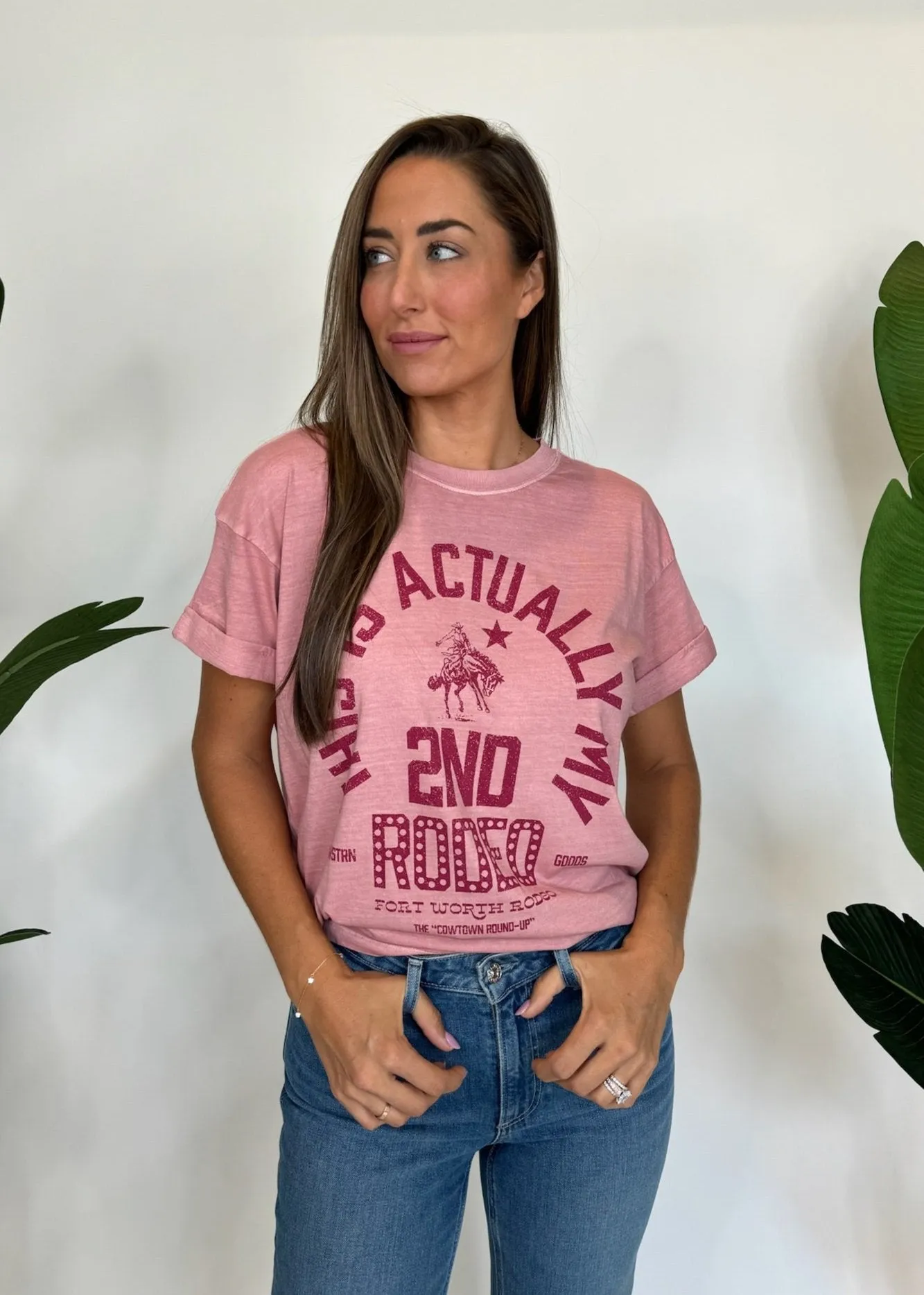 Girl Dangerous Second Rodeo Tee Dusty Pink